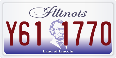 IL license plate Y611770