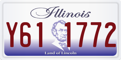 IL license plate Y611772