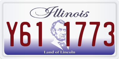 IL license plate Y611773