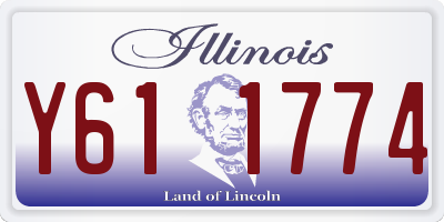 IL license plate Y611774