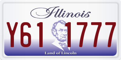 IL license plate Y611777