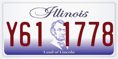 IL license plate Y611778
