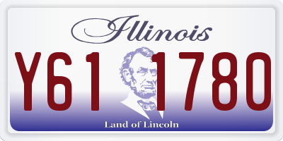 IL license plate Y611780