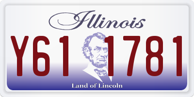 IL license plate Y611781