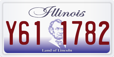 IL license plate Y611782