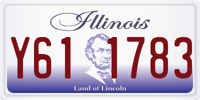 IL license plate Y611783