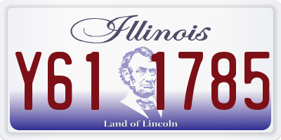 IL license plate Y611785