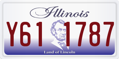 IL license plate Y611787