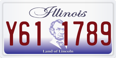 IL license plate Y611789