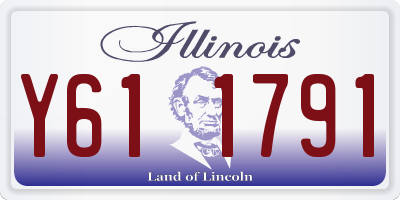 IL license plate Y611791