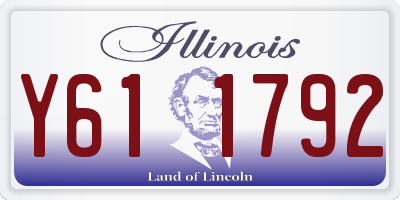 IL license plate Y611792