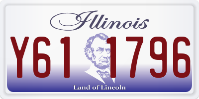 IL license plate Y611796