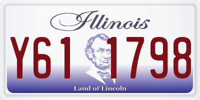 IL license plate Y611798
