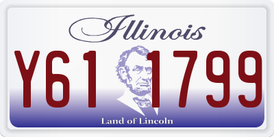 IL license plate Y611799