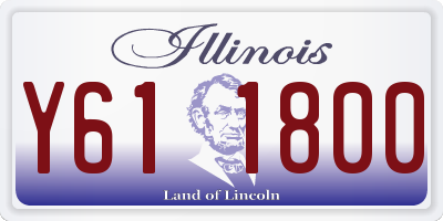 IL license plate Y611800