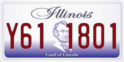IL license plate Y611801