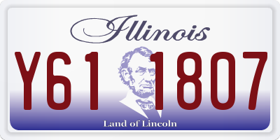 IL license plate Y611807