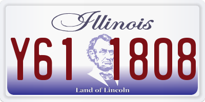 IL license plate Y611808