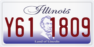 IL license plate Y611809