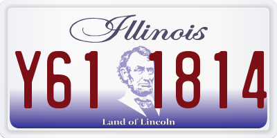 IL license plate Y611814