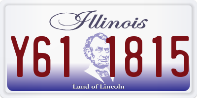 IL license plate Y611815
