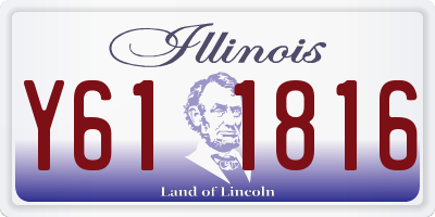 IL license plate Y611816