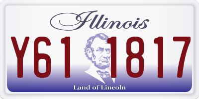 IL license plate Y611817