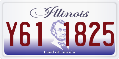 IL license plate Y611825