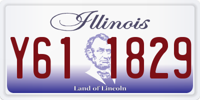 IL license plate Y611829