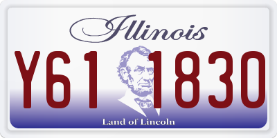 IL license plate Y611830