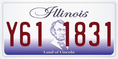 IL license plate Y611831