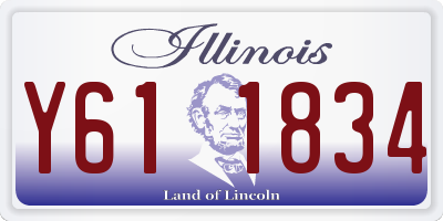 IL license plate Y611834