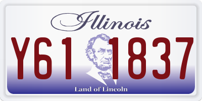 IL license plate Y611837
