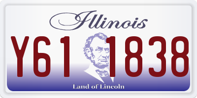 IL license plate Y611838
