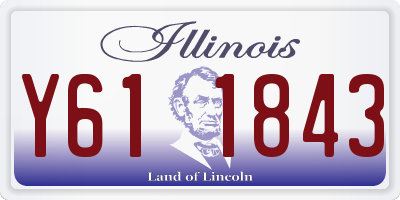 IL license plate Y611843