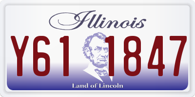 IL license plate Y611847