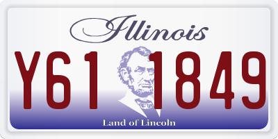 IL license plate Y611849