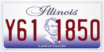 IL license plate Y611850