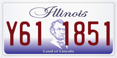 IL license plate Y611851