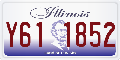 IL license plate Y611852