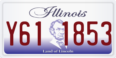 IL license plate Y611853