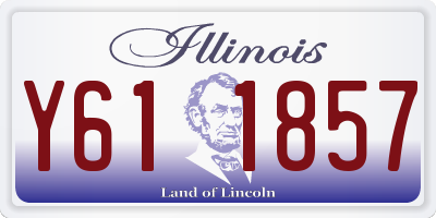 IL license plate Y611857