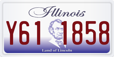 IL license plate Y611858