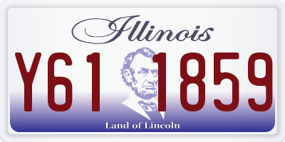IL license plate Y611859