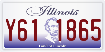 IL license plate Y611865