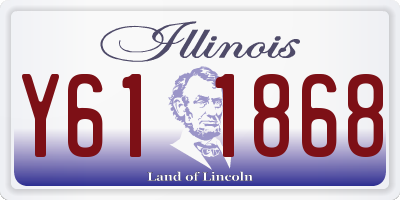 IL license plate Y611868