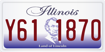 IL license plate Y611870