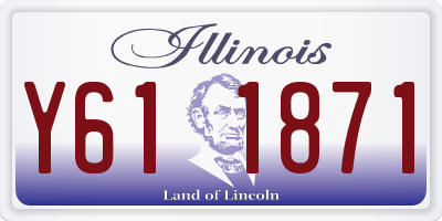IL license plate Y611871