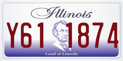 IL license plate Y611874