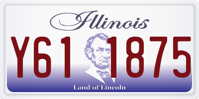 IL license plate Y611875